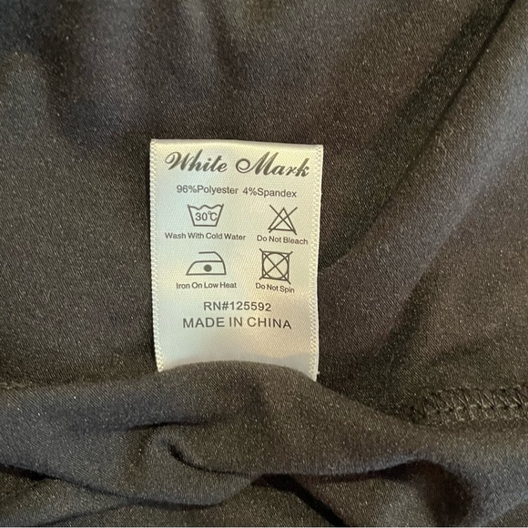 White Mark Black Sleeveless Midi Dress sz Medium - Picture 9 of 9